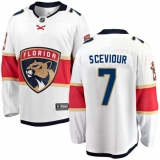Youth Florida Panthers #7 Colton Sceviour Fanatics Branded White Away Breakaway NHL Jersey