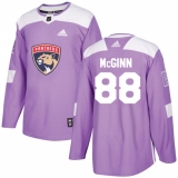 Men's Adidas Florida Panthers #88 Jamie McGinn Authentic Purple Fights Cancer Practice NHL Jersey