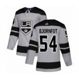 Youth Los Angeles Kings #54 Tobias Bjornfot Authentic Gray Alternate Hockey Jersey