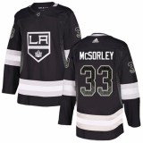 Men's Adidas Los Angeles Kings #33 Marty Mcsorley Authentic Black Drift Fashion NHL Jersey