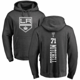 NHL Adidas Los Angeles Kings #71 Torrey Mitchell Charcoal One Color Backer Pullover Hoodie