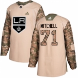 Youth Adidas Los Angeles Kings #71 Torrey Mitchell Authentic Camo Veterans Day Practice NHL Jersey
