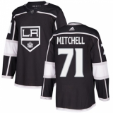 Youth Adidas Los Angeles Kings #71 Torrey Mitchell Authentic Black Home NHL Jersey