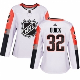 Women's Adidas Los Angeles Kings #32 Jonathan Quick Authentic White 2018 All-Star Pacific Division NHL Jersey