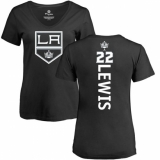 NHL Women's Adidas Los Angeles Kings #22 Trevor Lewis Black Backer T-Shirt