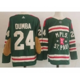 Men's Minnesota Wild #24 Matt Dumba Green 2022 Winter Classic Adidas Stitched NHL Jersey