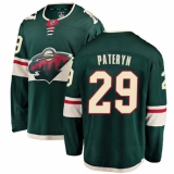 Youth Minnesota Wild #29 Greg Pateryn Authentic Green Home Fanatics Branded Breakaway NHL Jersey