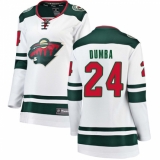 Women's Minnesota Wild #24 Matt Dumba Authentic White Away Fanatics Branded Breakaway NHL Jersey