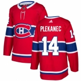 Youth Adidas Montreal Canadiens #14 Tomas Plekanec Premier Red Home NHL Jersey