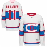 Men's Reebok Montreal Canadiens #11 Brendan Gallagher Premier White 2016 Winter Classic NHL Jersey