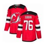 Youth New Jersey Devils #76 P. K. Subban Authentic Red Home Hockey Jersey