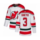 Youth Adidas New Jersey Devils #3 Ken Daneyko Authentic White Alternate NHL Jersey