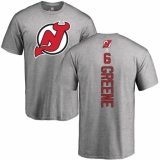 NHL Adidas New Jersey Devils #6 Andy Greene Ash Backer T-Shirt
