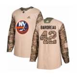 Men's New York Islanders #42 Cole Bardreau Authentic Camo Veterans Day Practice Hockey Jersey