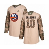 Youth New York Islanders #10 Derick Brassard Authentic Camo Veterans Day Practice Hockey Jersey