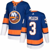 Men's Adidas New York Islanders #3 Adam Pelech Premier Royal Blue Home NHL Jersey