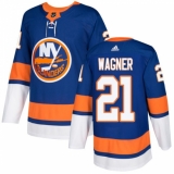 Men's Adidas New York Islanders #21 Chris Wagner Authentic Royal Blue Home NHL Jersey