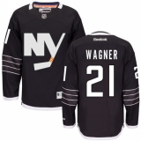 Women's Reebok New York Islanders #21 Chris Wagner Premier Black Third NHL Jersey