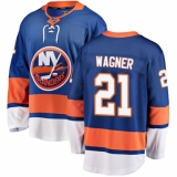 Youth New York Islanders #21 Chris Wagner Fanatics Branded Royal Blue Home Breakaway NHL Jersey