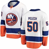 Men's New York Islanders #50 Adam Pelech Fanatics Branded White Away Breakaway NHL Jersey