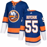 Youth Adidas New York Islanders #55 Johnny Boychuk Authentic Royal Blue Home NHL Jersey