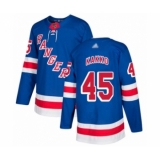 Men's New York Rangers #45 Kaapo Kakko Authentic Royal Blue Home Hockey Jersey