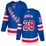 Men's Adidas New York Rangers #28 Chris Bigras Premier Royal Blue Home NHL Jersey