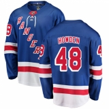 Youth New York Rangers #48 Brett Howden Fanatics Branded Royal Blue Home Breakaway NHL Jersey