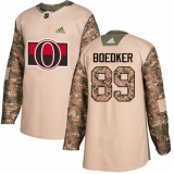 Youth Adidas Ottawa Senators #89 Mikkel Boedker Authentic Camo Veterans Day Practice NHL Jersey