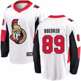 Youth Ottawa Senators #89 Mikkel Boedker Fanatics Branded White Away Breakaway NHL Jersey