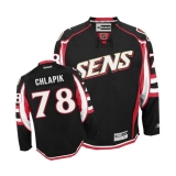 Men's Reebok Ottawa Senators #78 Filip Chlapik Authentic Black Third NHL Jersey