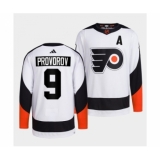 Men's Philadelphia Flyers #9 Ivan Provorov White 2022 Reverse Retro Stitched Jersey