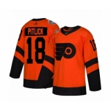 Men's Philadelphia Flyers #18 Tyler Pitlick Authentic Orange 2019 Stadium Series Hockey Jersey