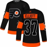 Men's Adidas Philadelphia Flyers #37 Brian Elliott Premier Black Alternate NHL Jersey