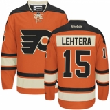 Women's Reebok Philadelphia Flyers #15 Jori Lehtera Authentic Orange New Third NHL Jersey