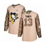 Men's Pittsburgh Penguins #13 Brandon Tanev Authentic Camo Veterans Day Practice Hockey Jersey