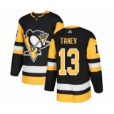 Men's Pittsburgh Penguins #13 Brandon Tanev Authentic Black Home Hockey Jersey