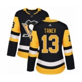 Women's Pittsburgh Penguins #13 Brandon Tanev Authentic Black Home Hockey Jersey