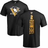 NHL Adidas Pittsburgh Penguins #2 Chad Ruhwedel Black Backer T-Shirt