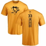 NHL Adidas Pittsburgh Penguins #33 Greg McKegg Gold One Color Backer T-Shirt