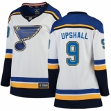 Women's St. Louis Blues #9 Scottie Upshall Fanatics Branded White Away Breakaway NHL Jersey