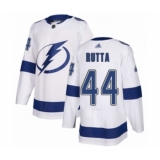Youth Tampa Bay Lightning #44 Jan Rutta Authentic White Away Hockey Jersey
