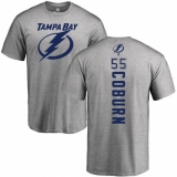 NHL Women's Adidas Tampa Bay Lightning #62 Andrej Sustr Ash Backer T-Shirt
