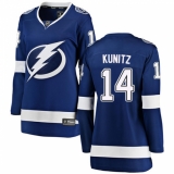 Women's Tampa Bay Lightning #14 Chris Kunitz Fanatics Branded Royal Blue Home Breakaway NHL Jersey