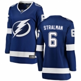 Women's Tampa Bay Lightning #6 Anton Stralman Fanatics Branded Royal Blue Home Breakaway NHL Jersey