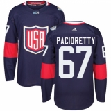 Youth Adidas Team USA #67 Max Pacioretty Premier Navy Blue Away 2016 World Cup Ice Hockey Jersey