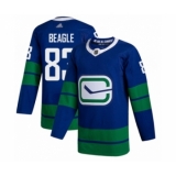Men's Vancouver Canucks #83 Jay Beagle Authentic Royal Blue Alternate Hockey Jersey