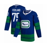 Men's Vancouver Canucks #79 Michael Ferland Authentic Royal Blue Alternate Hockey Jersey