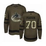 Men's Vancouver Canucks #70 Tanner Pearson Authentic Green Salute to Service Hockey Jersey