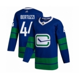 Men's Vancouver Canucks #44 Todd Bertuzzi Authentic Royal Blue Alternate Hockey Jersey